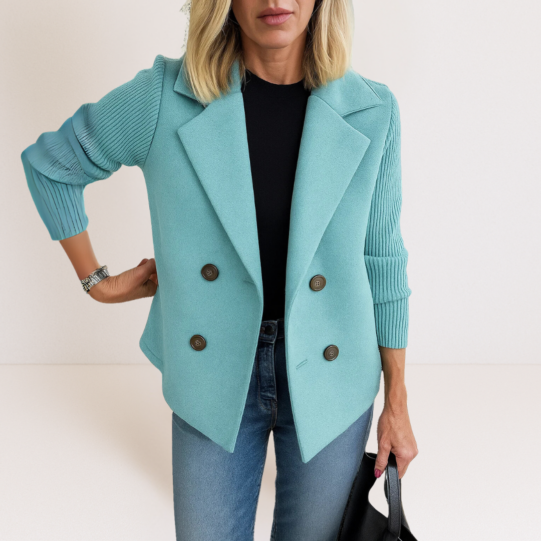 Martine™ | Elegante Jacke mit Strickärmeln