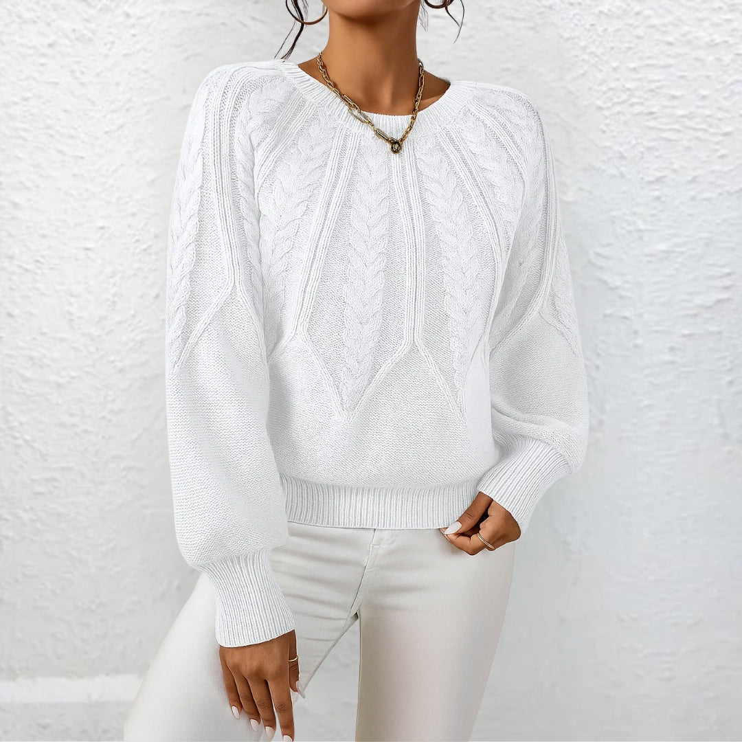 Erika™ | Eleganter Strickpullover mit weiten Ärmeln