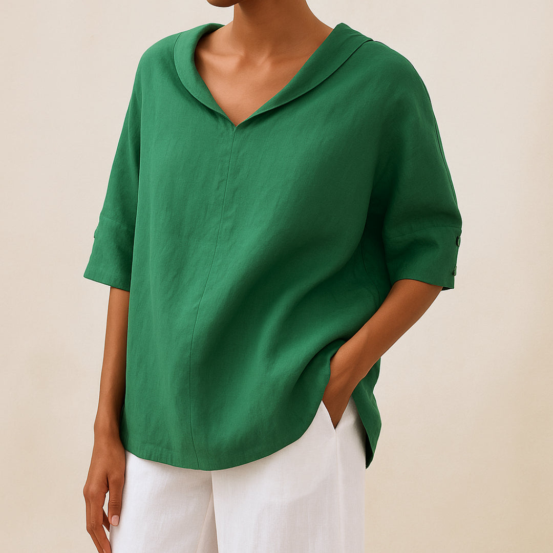 Willeke™ | Blusa elegante con cuello en V