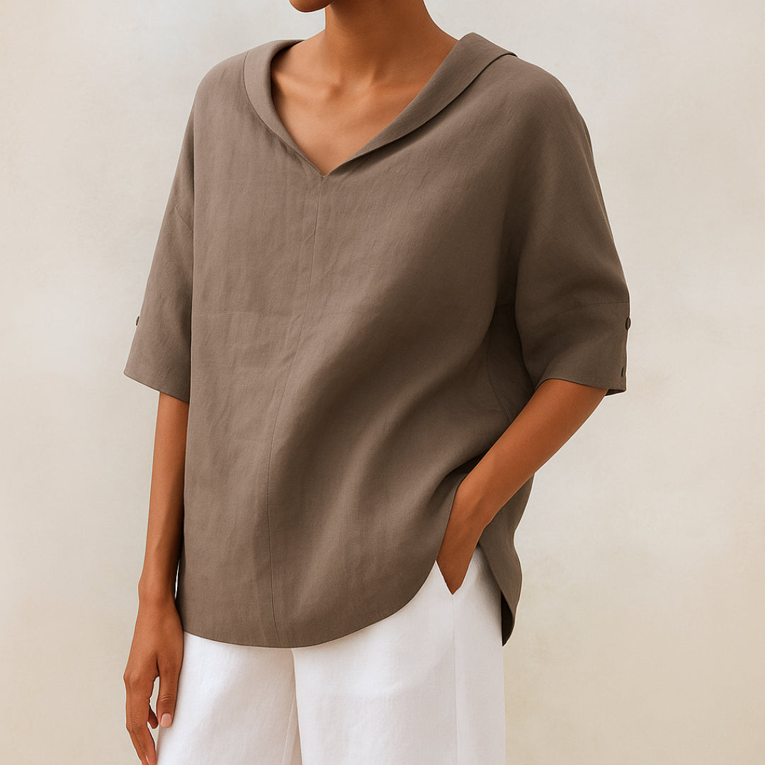 Willeke™ | Blusa elegante con cuello en V