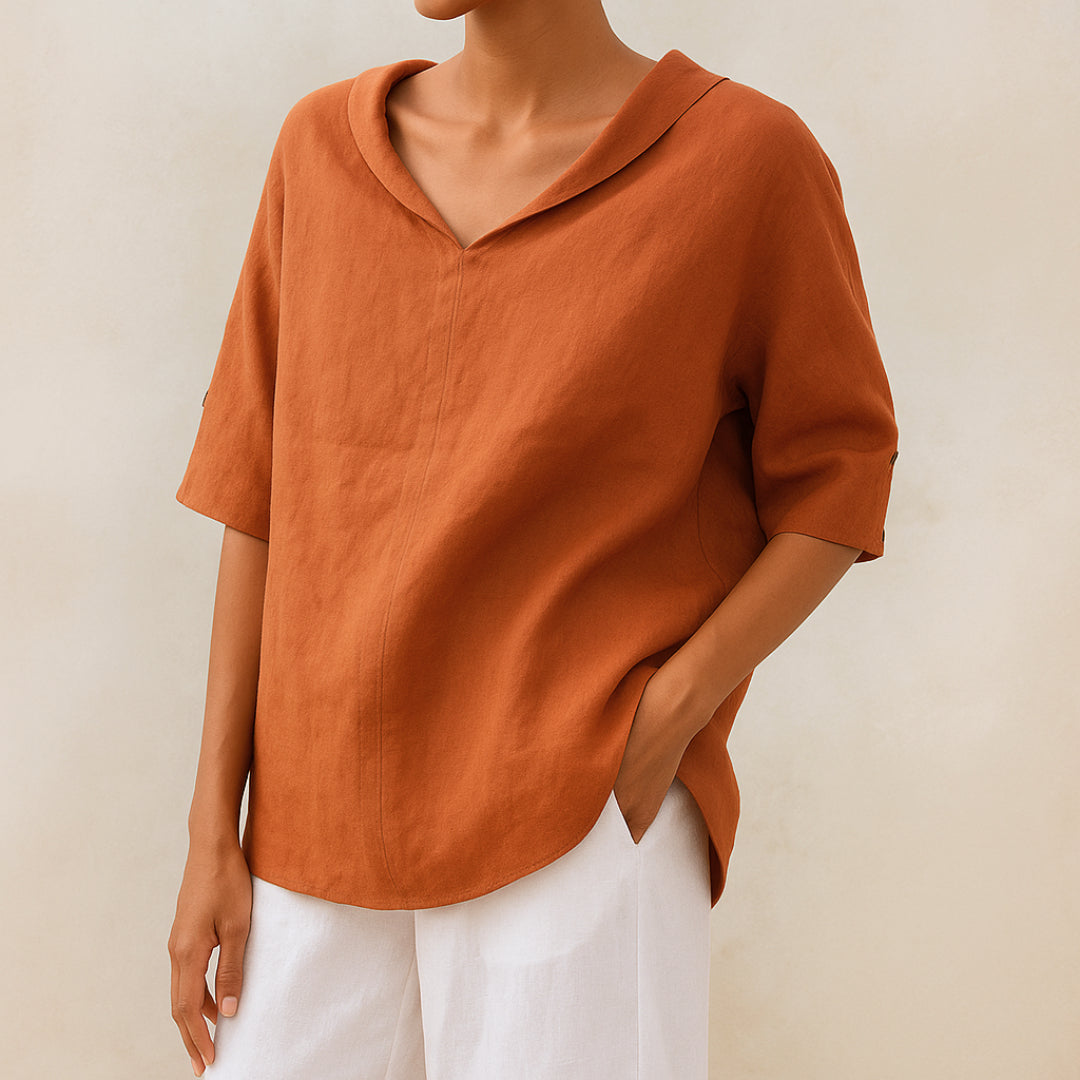 Willeke™ | Blusa elegante con cuello en V