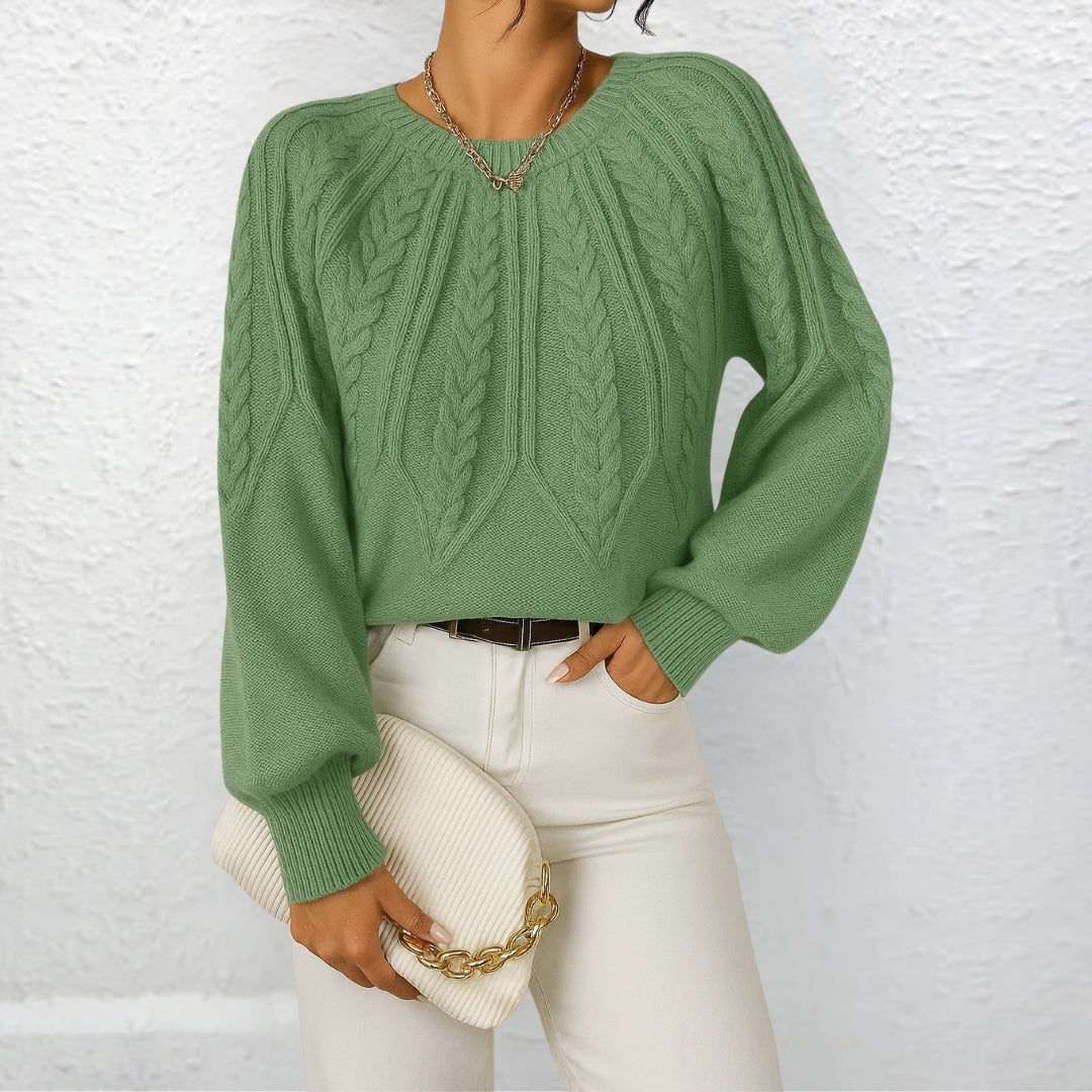 Erika™ | Eleganter Strickpullover mit weiten Ärmeln