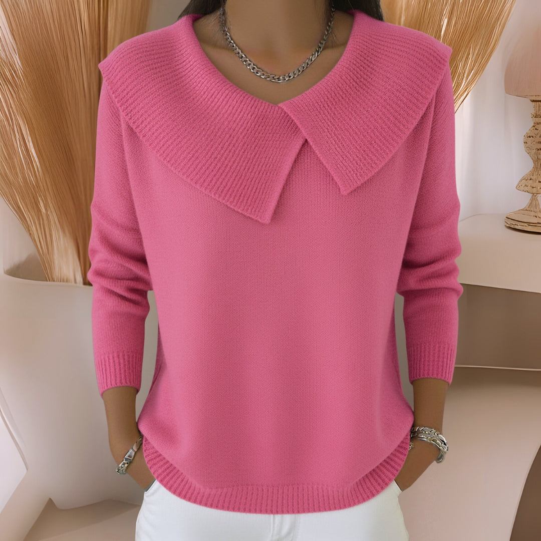 Jennifer™ | Strickpullover mit weichem Kragen
