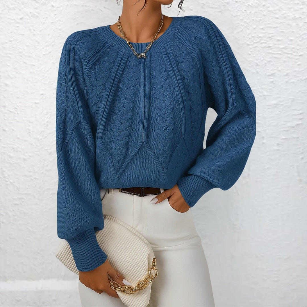 Erika™ | Eleganter Strickpullover mit weiten Ärmeln