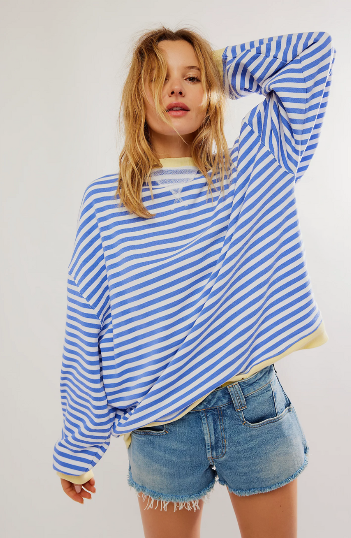 Anika™ | Gestreifter Pullover in Übergröße