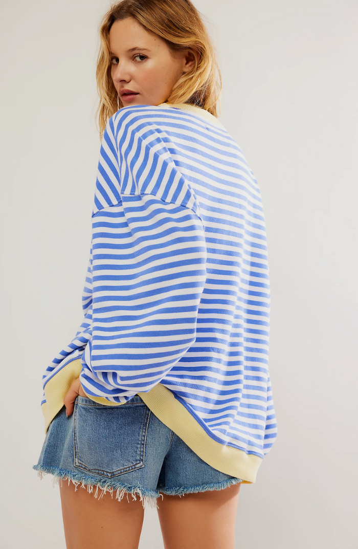 Anika™ | Gestreifter Pullover in Übergröße