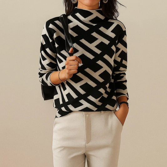 Eva™ Geometric Alphabet Pullover