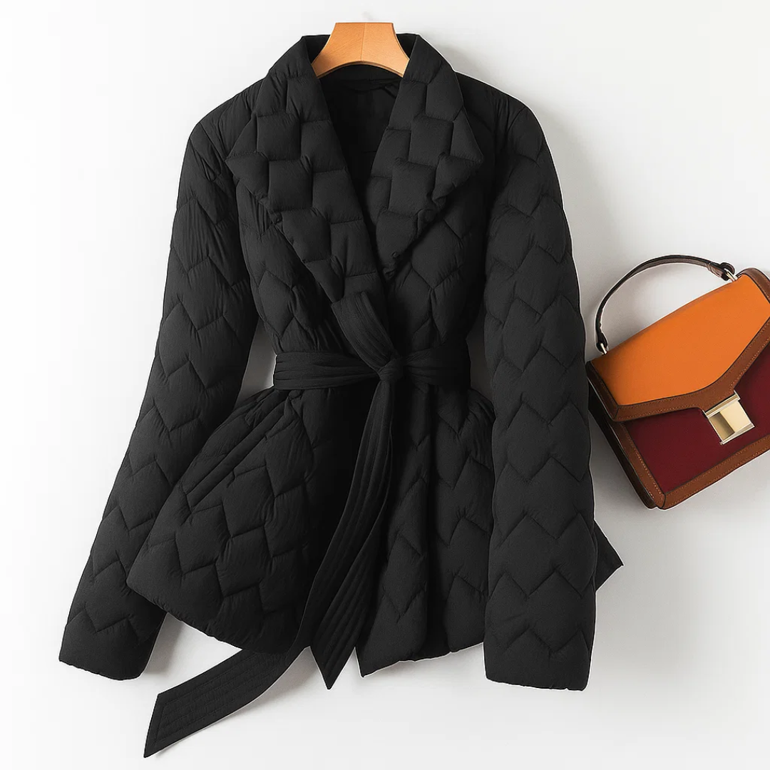 Sophia™ | Daunenjacke mit Taillengürtel