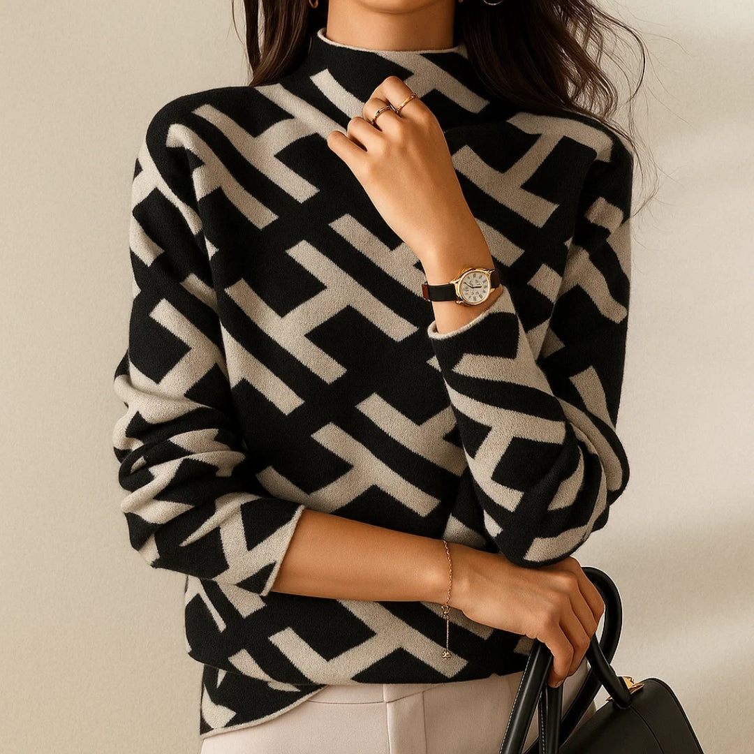 Eva™ Geometric Alphabet Pullover