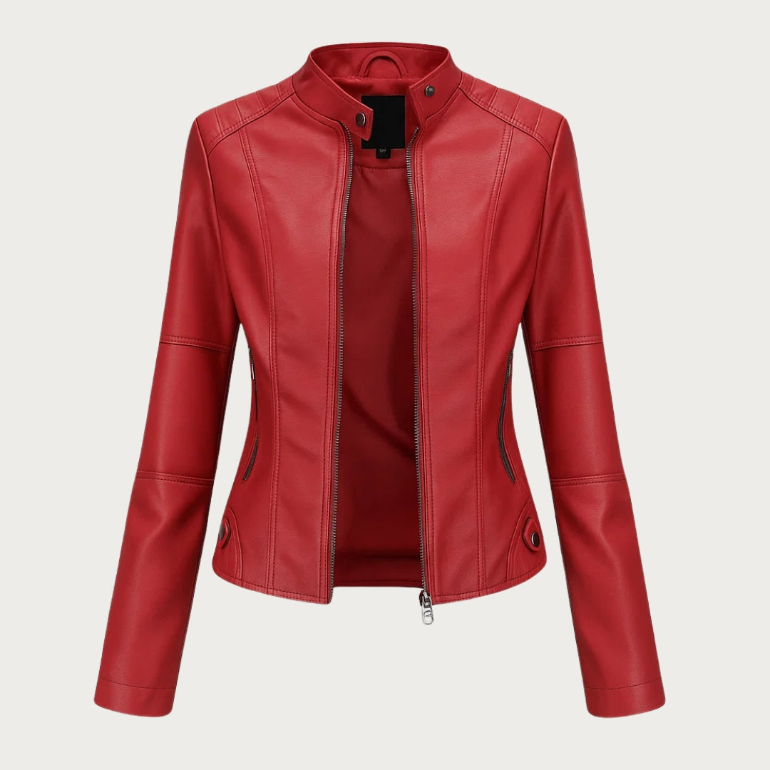 Jeniffer™ | Lederjacke im modernen Stil