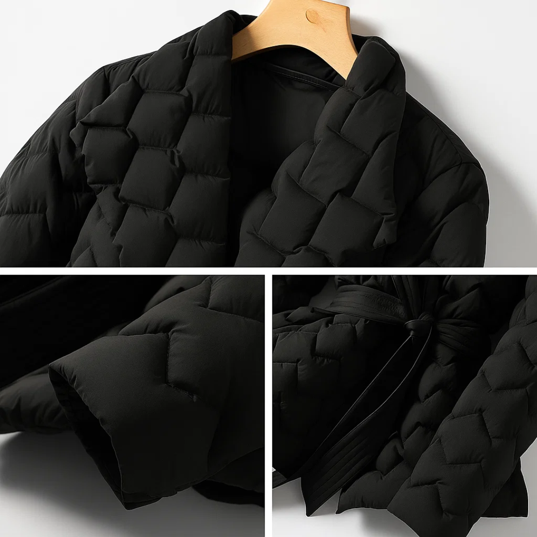 Sophia™ | Daunenjacke mit Taillengürtel
