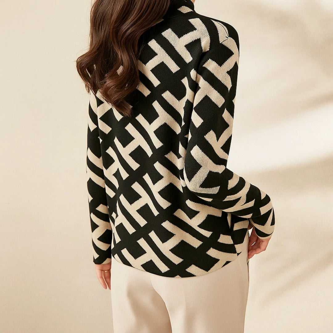 Eva™ Geometric Alphabet Pullover