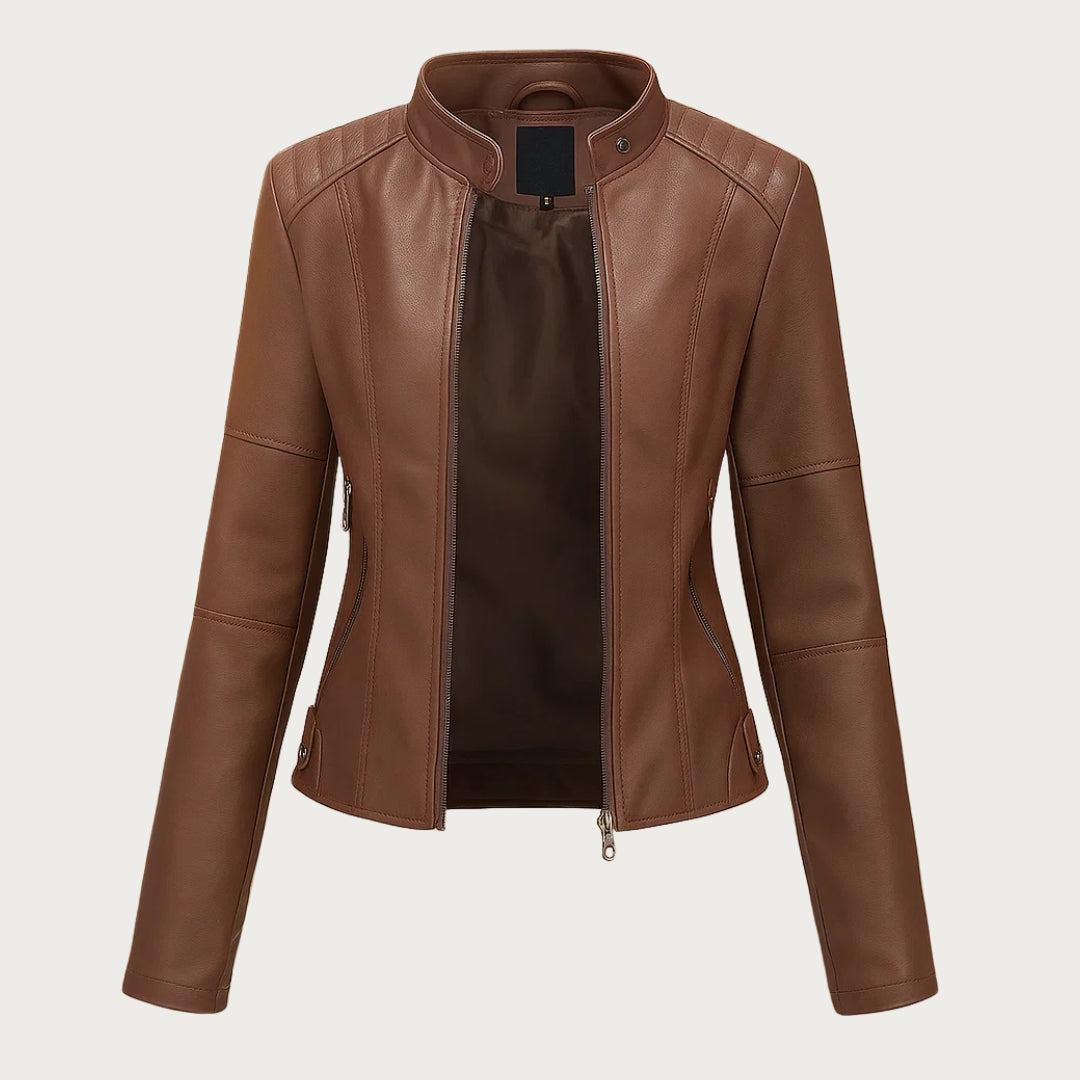 Jeniffer™ | Lederjacke im modernen Stil