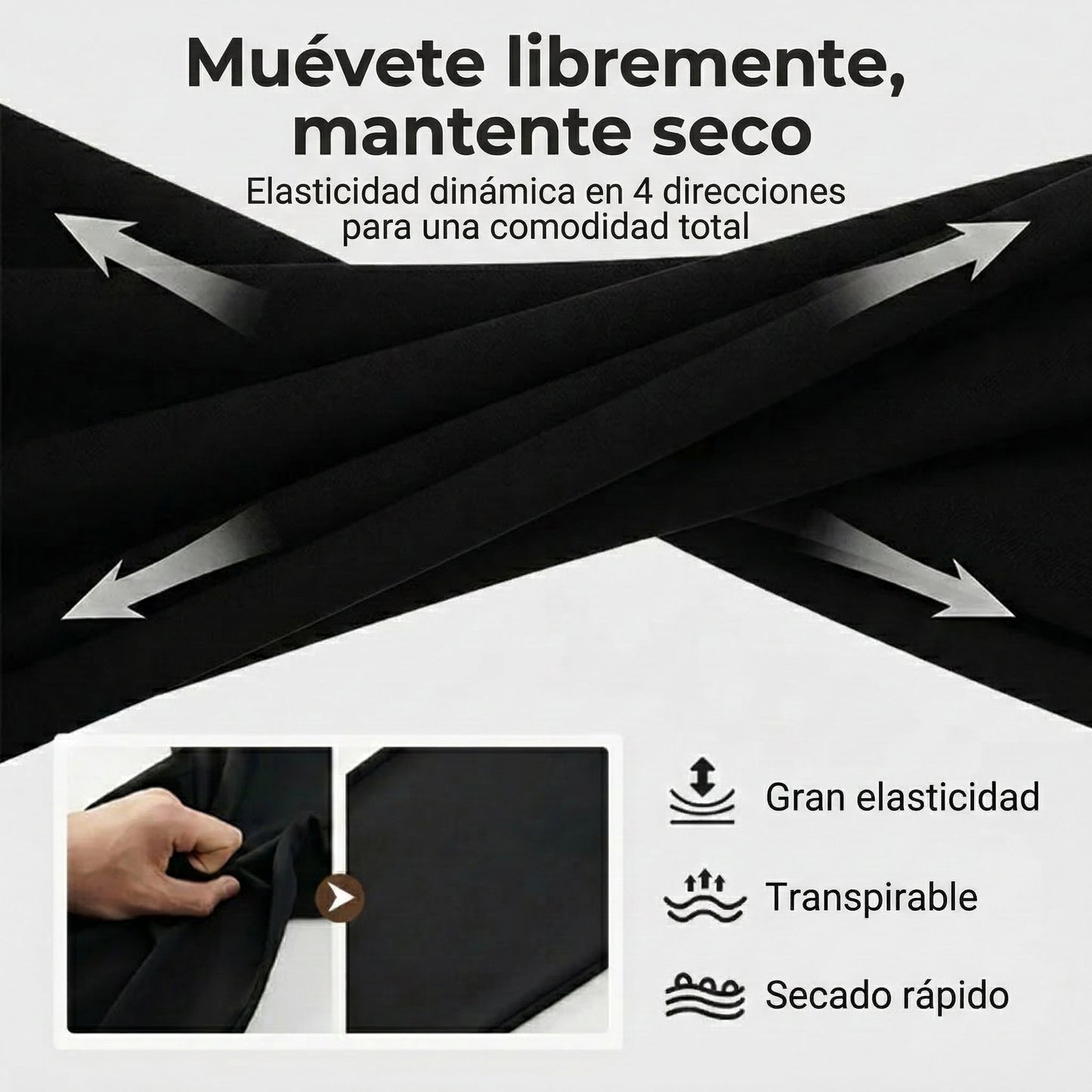 Chino corto elástico