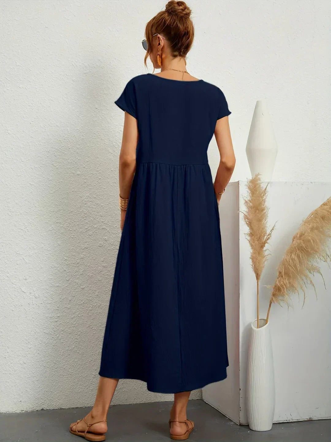 Maria™ | Elegantes Kleid mit Rundhalsausschnitt