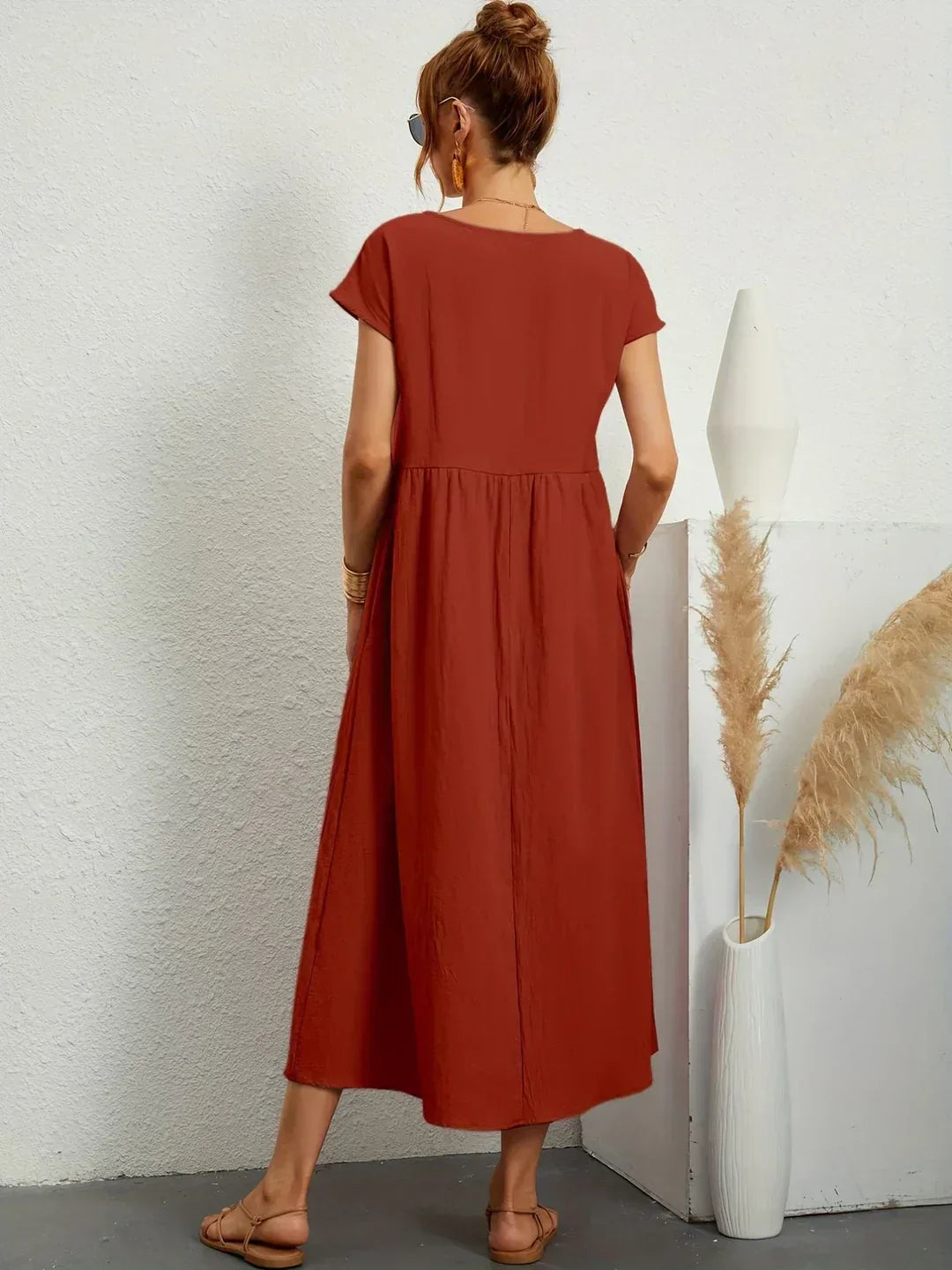 Maria™ | Elegantes Kleid mit Rundhalsausschnitt