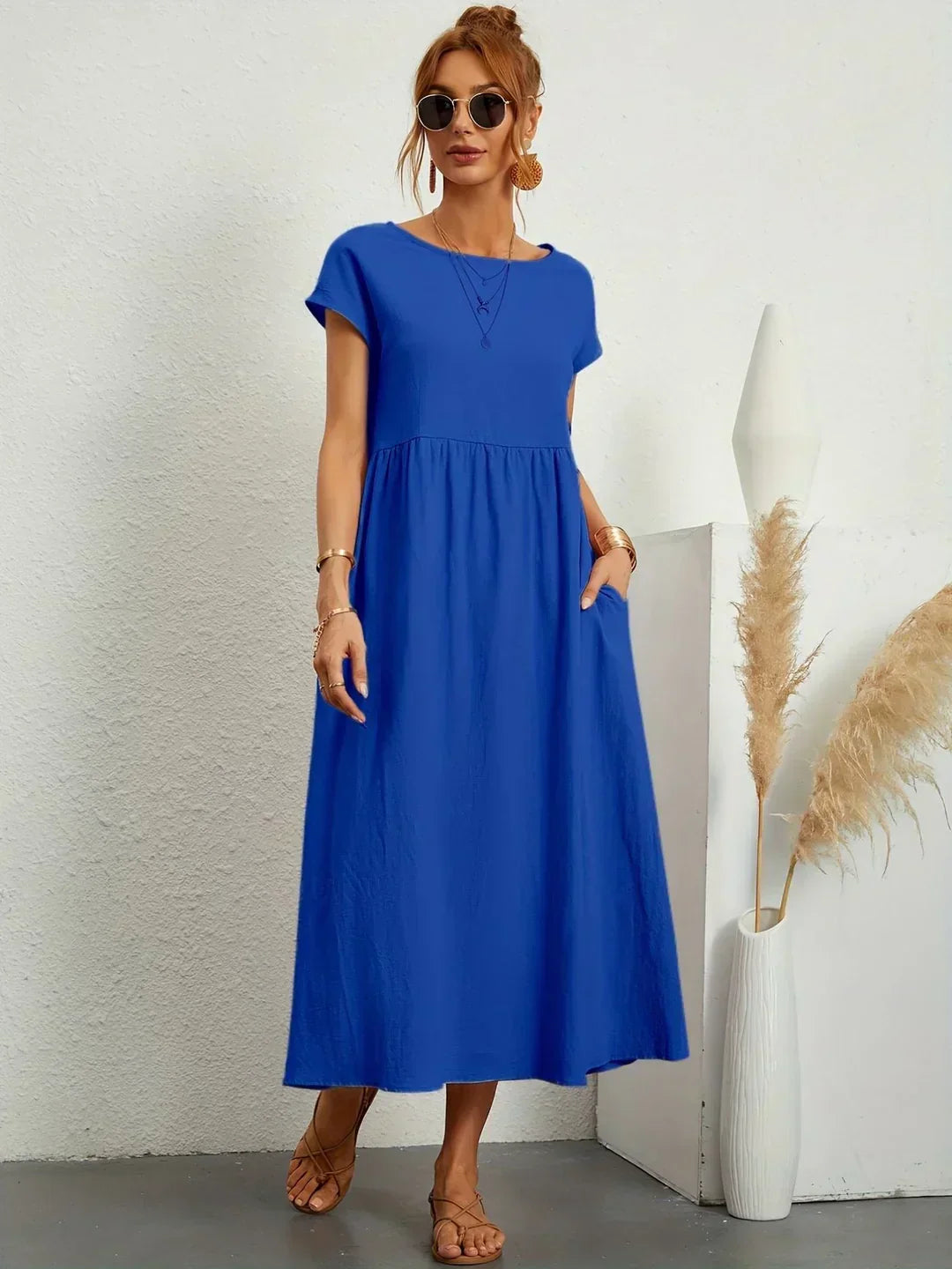 Maria™ | Elegantes Kleid mit Rundhalsausschnitt