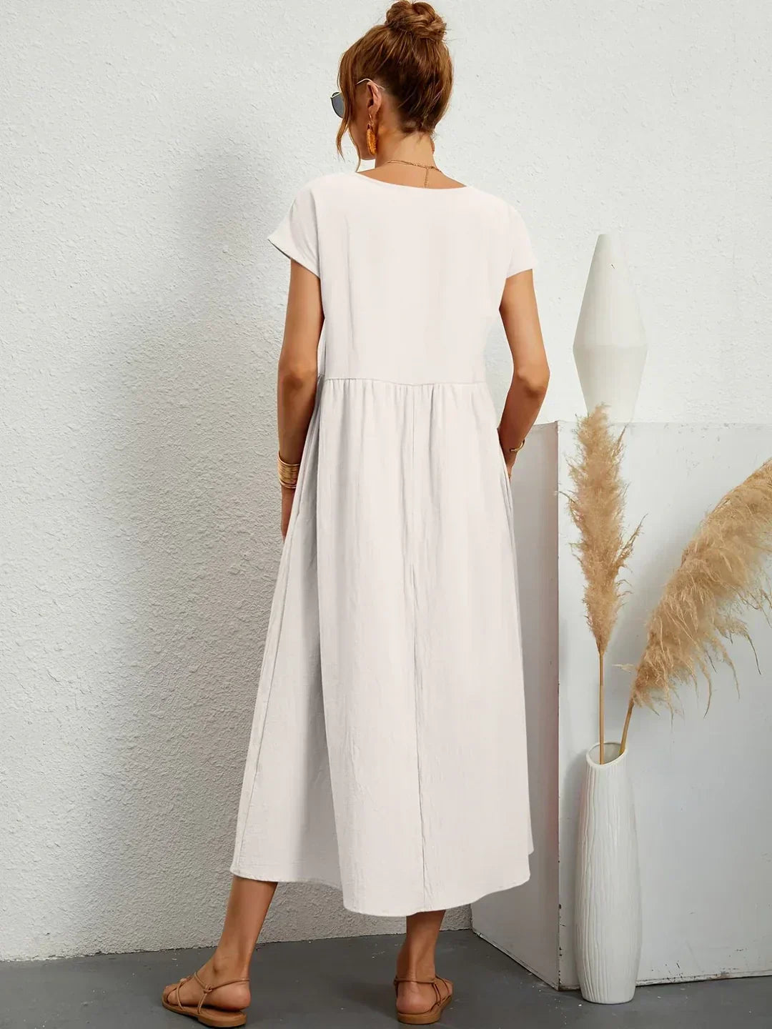Maria™ | Elegantes Kleid mit Rundhalsausschnitt