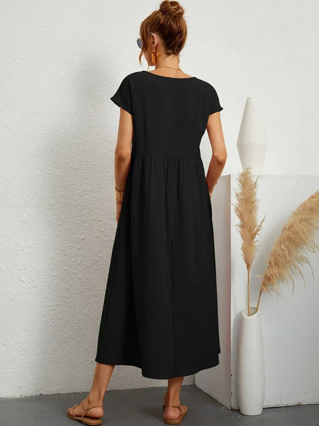 Maria™ | Elegantes Kleid mit Rundhalsausschnitt