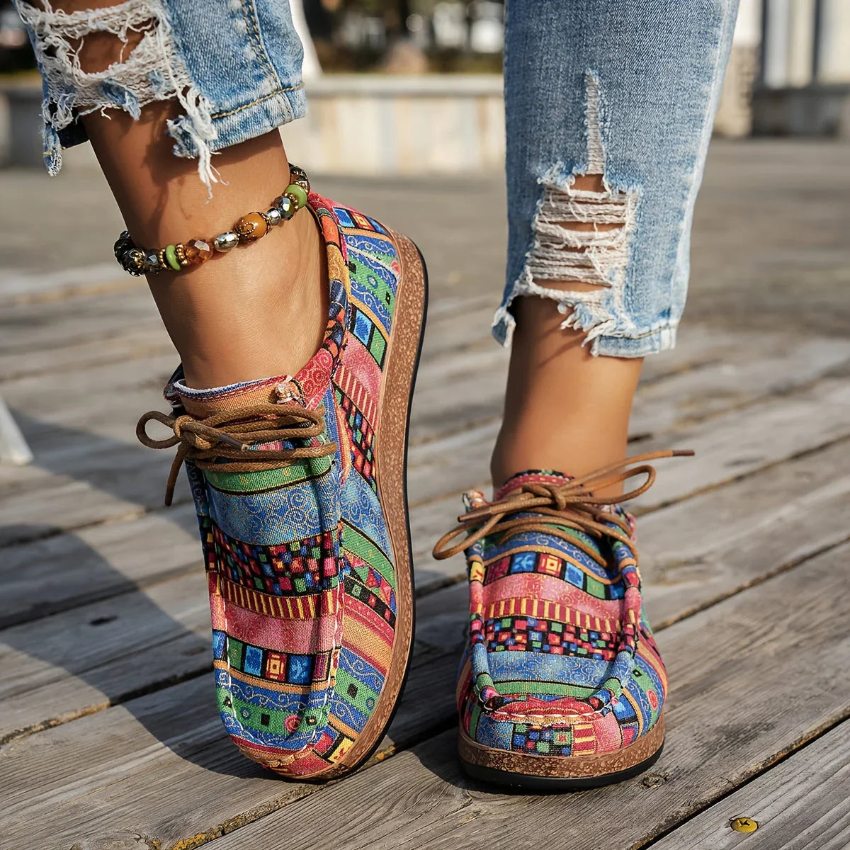 Zapatillas Ortopédicas de Confort Multicolor para Mujer.